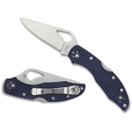 Spyderco 2023 Spyderco Meadowlark 2 Lightweight Blue Plain SPY-BY04PBL2